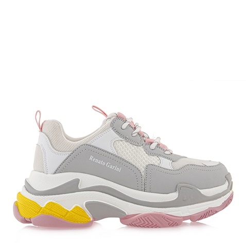 RENATO GARINI-Γυναικεία sneakers RENATO GARINI Q103R0294 γκρι πολύχρωμα
