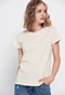 FUNKY BUDDHA-Γυναικείο essential t-shirt FUNKY BUDDHA εκρού
