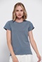 FUNKY BUDDHA-Γυναικείο essential t-shirt FUNKY BUDDHA μπλε
