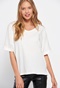 FUNKY BUDDHA-Γυναικείο loose t-shirt FUNKY BUDDHA λευκό