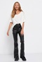 FUNKY BUDDHA-Γυναικείο loose t-shirt FUNKY BUDDHA λευκό