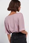 FUNKY BUDDHA-Γυναικείο loose t-shirt FUNKY BUDDHA μοβ