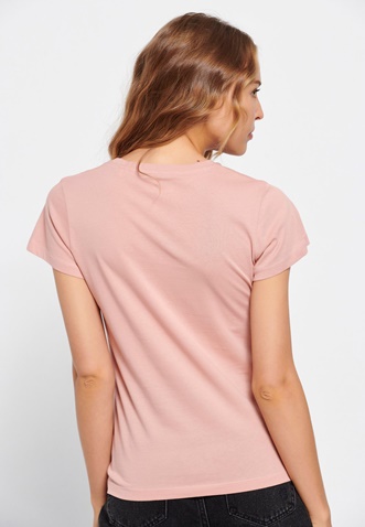 FUNKY BUDDHA-Γυναικείο t-shirt FUNKY BUDDHA ροζ