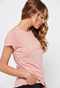 FUNKY BUDDHA-Γυναικείο t-shirt FUNKY BUDDHA ροζ