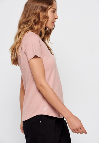 FUNKY BUDDHA-Γυναικείο t-shirt FUNKY BUDDHA ροζ