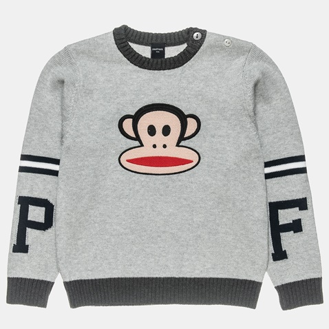 PAUL FRANK-Παιδικό πουλόβερ PAUL FRANK γκρι πράσινο