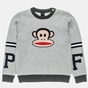 PAUL FRANK-Παιδικό πουλόβερ PAUL FRANK γκρι πράσινο