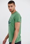 FUNKY BUDDHA-Ανδρικό t-shirt με τύπωμα Garage 55 πράσινο