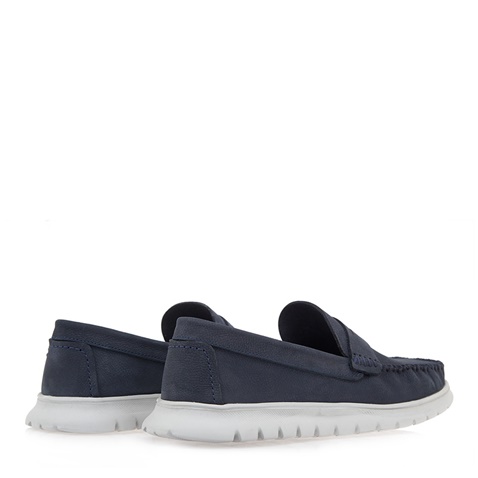 JK LONDON-Ανδρικά παπούτσια loafers JK LONDON Q528B7801 μπλε nubuck