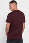 FUNKY BUDDHA-Ανδρικό essential t-shirt FUNKY BUDDHA μπορντο