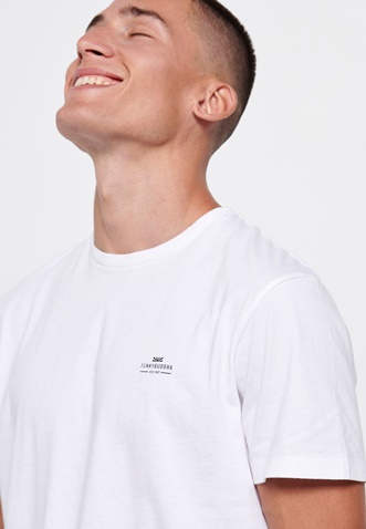 FUNKY BUDDHA-Ανδρικό essential t-shirt FUNKY BUDDHA λευκό