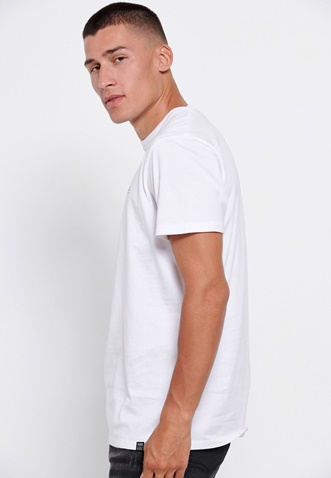 FUNKY BUDDHA-Ανδρικό essential t-shirt FUNKY BUDDHA λευκό