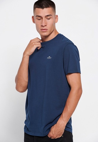 FUNKY BUDDHA-Ανδρικό essential t-shirt FUNKY BUDDHA μπλε
