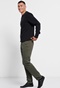 FUNKY BUDDHA-Ανδρικό essential chino παντελόνι FUNKY BUDDHA comfort fit χακί