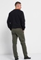 FUNKY BUDDHA-Ανδρικό essential chino παντελόνι FUNKY BUDDHA comfort fit χακί