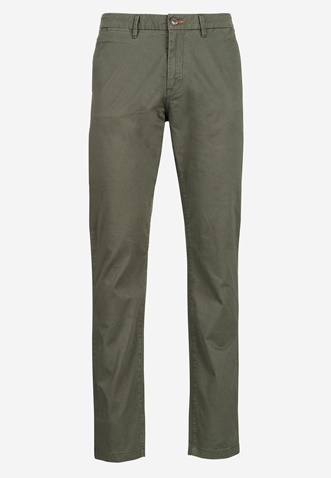 FUNKY BUDDHA-Ανδρικό essential chino παντελόνι FUNKY BUDDHA comfort fit χακί