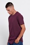 FUNKY BUDDHA-Ανδρικό t-shirt FUNKY BUDDHA loose fit μοβ