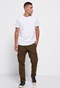FUNKY BUDDHA-Ανδρικό loose fit t-shirt FUNKY BUDDHA λευκό
