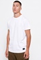 FUNKY BUDDHA-Ανδρικό loose fit t-shirt FUNKY BUDDHA λευκό