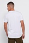 FUNKY BUDDHA-Ανδρικό loose fit t-shirt FUNKY BUDDHA λευκό
