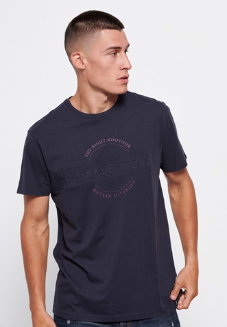 FUNKY BUDDHA-Ανδρικό t-shirt FUNKY BUDDHA μπλε