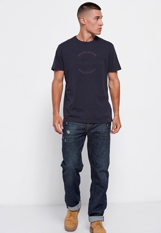 FUNKY BUDDHA-Ανδρικό t-shirt FUNKY BUDDHA μπλε