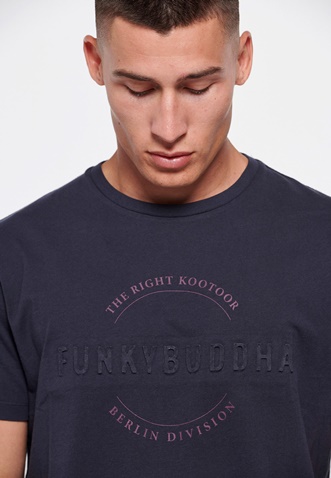 FUNKY BUDDHA-Ανδρικό t-shirt FUNKY BUDDHA μπλε