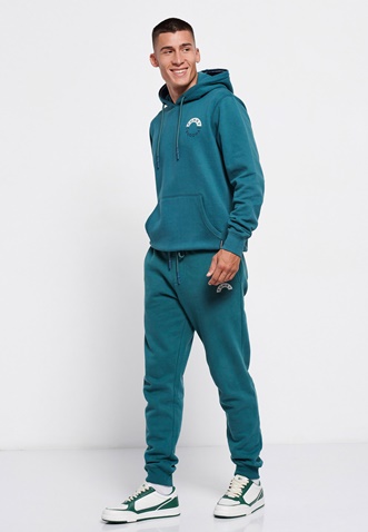 FUNKY BUDDHA-Ανδρικό παντελόνι φόρμας FUNKY BUDDHA ocean green
