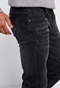 FUNKY BUDDHA-Ανδρικό jean παντελόνι FUNKY BUDDHA Regular slim fit μαύρο