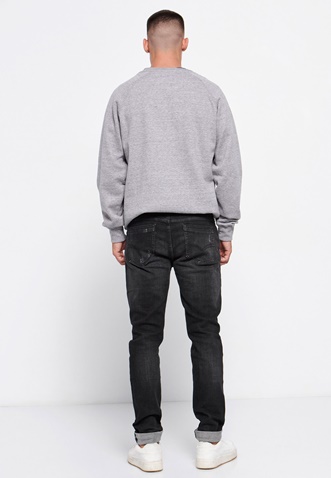 FUNKY BUDDHA-Ανδρικό jean παντελόνι FUNKY BUDDHA Regular slim fit μαύρο