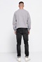 FUNKY BUDDHA-Ανδρικό jean παντελόνι FUNKY BUDDHA Regular slim fit μαύρο