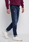 FUNKY BUDDHA-Ανδρικό jean παντελόνι FUNKY BUDDHA regular slim fit μπλε