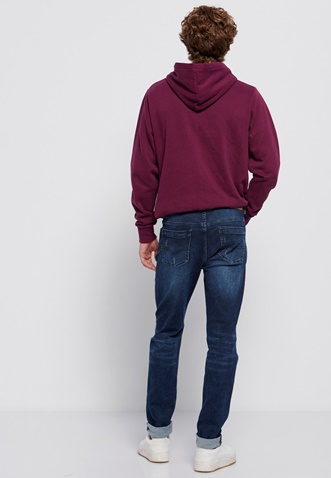 FUNKY BUDDHA-Ανδρικό jean παντελόνι FUNKY BUDDHA regular slim fit μπλε