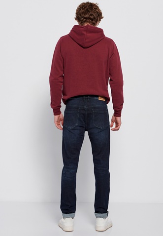 FUNKY BUDDHA-Ανδρικό jean παντελόνι FUNKY BUDDHA regular slim fit μπλε