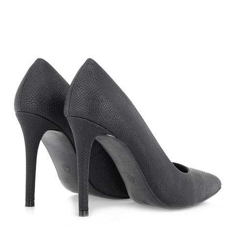 TXT WOMEN FASHION SHOES-Γυναικείες γόβες TXT WOMEN FASHION SHOES R192A3345 μαύρες snakeskin