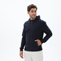 NAVY & GREEN-Ανδρική φούτερ ζακετα NAVY & GREEN μπλε ναυτικό