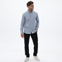 NAVY & GREEN-Ανδρικό πουκάμισο NAVY & GREEN COMFORT FIT γαλάζιο
