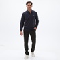 NAVY & GREEN-Ανδρική polo μπλούζα NAVY & GREEN CUSTOM FIT μπλε