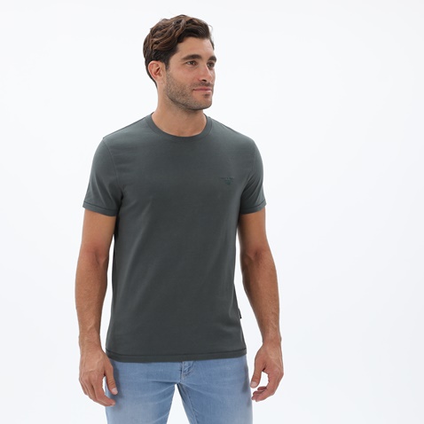 NAVY & GREEN-Ανδρικό t-shirt NAVY & GREEN χακί