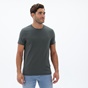 NAVY & GREEN-Ανδρικό t-shirt NAVY & GREEN χακί