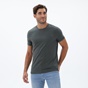 NAVY & GREEN-Ανδρικό t-shirt NAVY & GREEN χακί