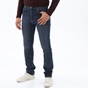 NAVY & GREEN-Ανδρικό jean παντελόνι NAVY & GREEN REGULAR WAIST μπλε