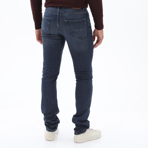 NAVY & GREEN-Ανδρικό jean παντελόνι NAVY & GREEN REGULAR WAIST μπλε
