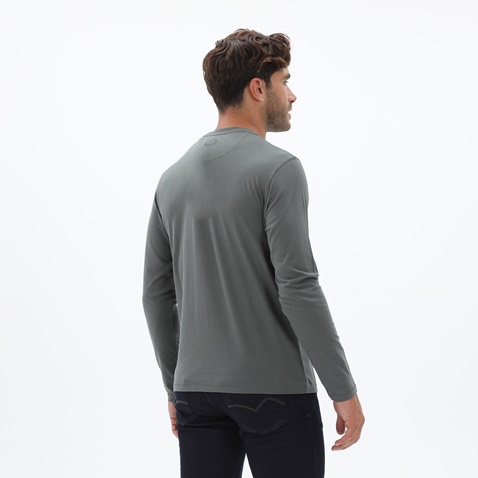 NAVY & GREEN-Ανδρική μπλούζα NAVY & GREEN χακί