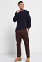 FUNKY BUDDHA-Ανδρικό chino παντελόνι FUNKY BUDDHA essential comfort fit μπορντό