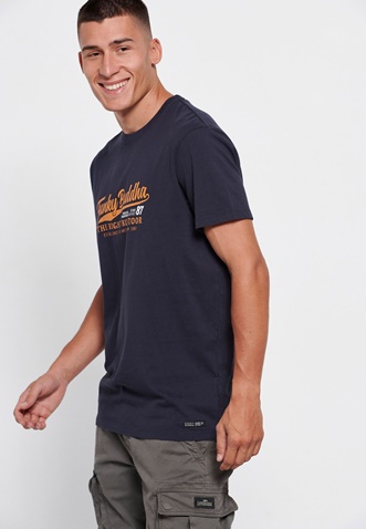 FUNKY BUDDHA-Ανδρικό t-shirt FUNKY BUDDHA μπλε