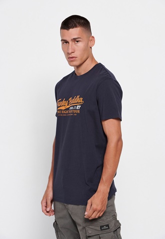 FUNKY BUDDHA-Ανδρικό t-shirt FUNKY BUDDHA μπλε