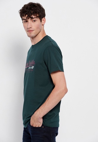 FUNKY BUDDHA-Ανδρικό t-shirt FUNKY BUDDHA πράσινο