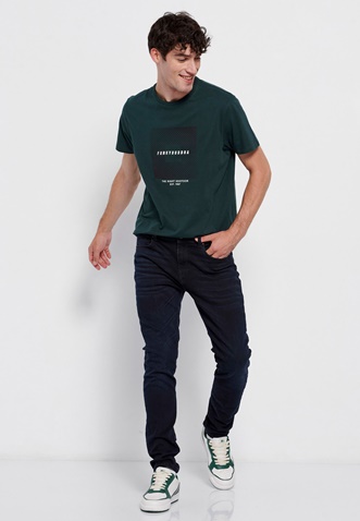 FUNKY BUDDHA-Ανδρικό t-shirt FUNKY BUDDHA πράσινο