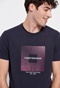 FUNKY BUDDHA-Ανδρικό t-shirt FUNKY BUDDHA μπλε ναυτικό